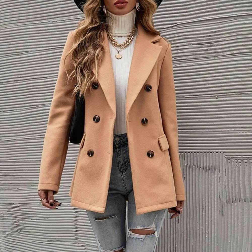 Classic Double Breasted Jacket Blazer - Picture 3 of 16